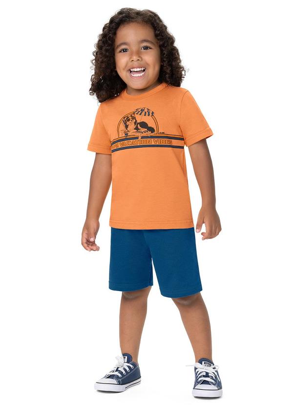 Alenice - Conjunto Miami Vacation Vibes Menino Laranja