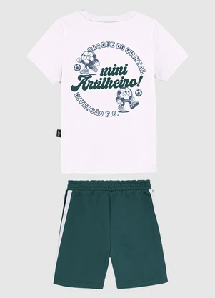 Malwee Kids - Conjunto Mini Artilheiro com Moletom Branco - MALWEE KIDS