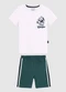 Malwee Kids - Conjunto Mini Artilheiro com Moletom Branco - variação: Branco