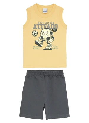 Malwee Kids - Conjunto Modo Craque Ativado Amarelo - MALWEE KIDS
