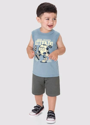 Malwee Kids - Conjunto Modo Craque Ativado Azul - MALWEE KIDS