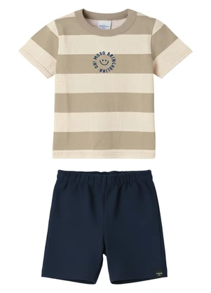 Malwee Kids - Conjunto Modo On Moletom Taupe - MALWEE KIDS