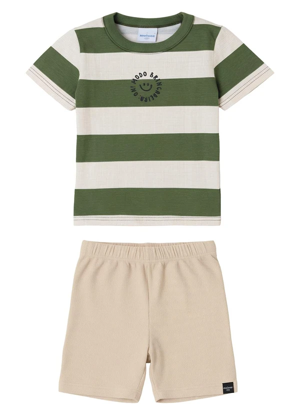 Malwee Kids - Conjunto Modo On Moletom Verde