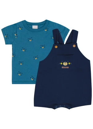 Pulla Bulla - Conjunto Moletinho Azul - PULLA BULLA