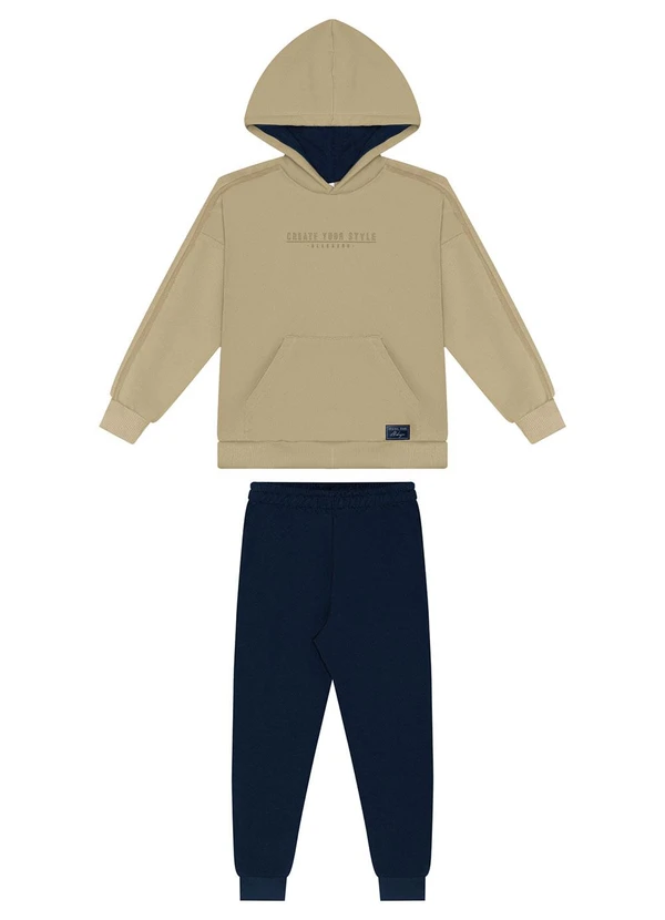 Alakazoo - Conjunto Moletom Capri Bege 2