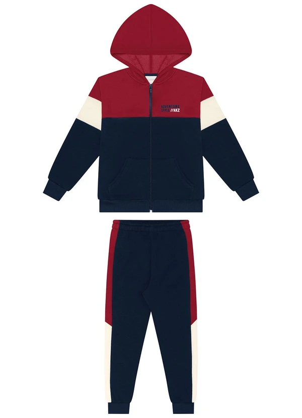 Alakazoo - Conjunto Moletom Capri e Moletom New Wave Azul 1