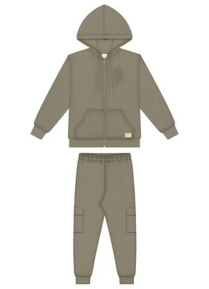 Alakazoo - Conjunto Moletom Felpado Verde - ALAKAZOO