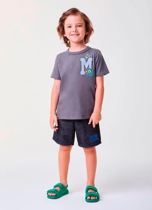 Bimbi - Conjunto Monstros S.A Cinza - BIMBI