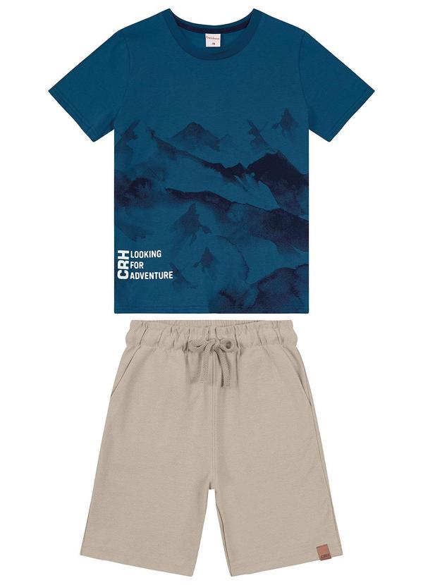 Carinhoso - Conjunto Montanhas com Moletom Menino Laranja