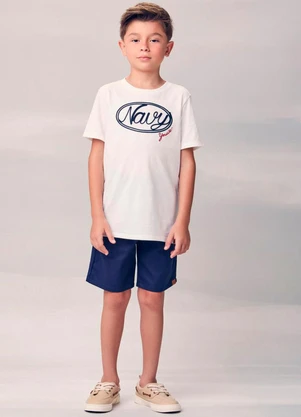 Youccie - Conjunto Navy com Bordado Branco - YOUCCIE