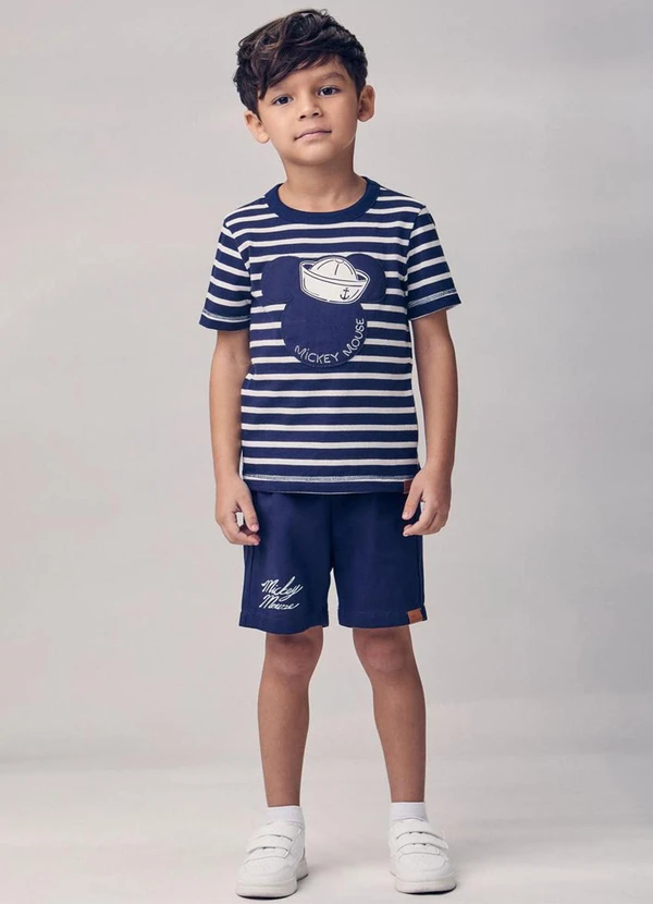Youccie - Conjunto Navy Listrado do Mickey Marinho 1