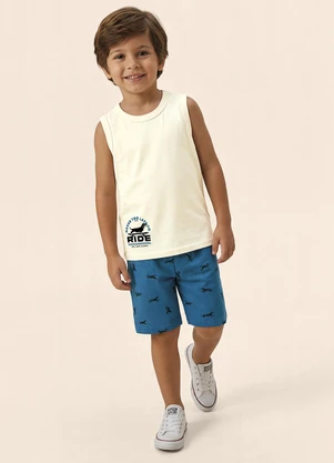 Malwee Kids - Conjunto Never Too Late To Ride Off White - MALWEE KIDS