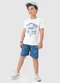 Malwee Kids - Conjunto no Bad Days Azul Marinho - variação: Branco