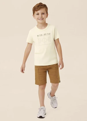 Malwee Kids - Conjunto no Fear em Moletinho Off White - MALWEE KIDS
