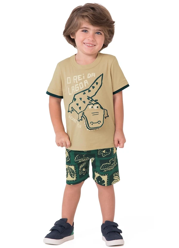 Malwee Kids - Conjunto o Rei da Lagoa Bege