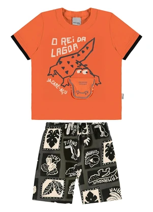 Malwee Kids - Conjunto o Rei da Lagoa Laranja - MALWEE KIDS