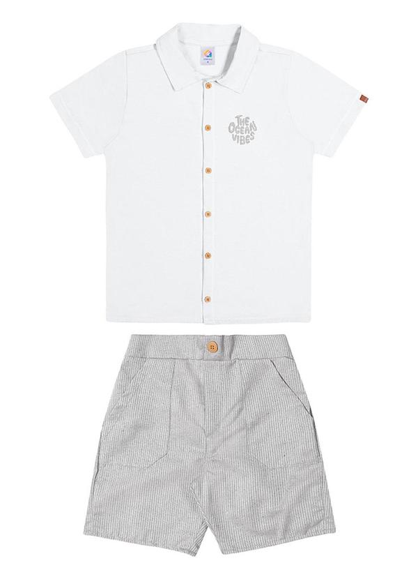 Alenice - Conjunto Ocean Estiloso Menino Branco 2
