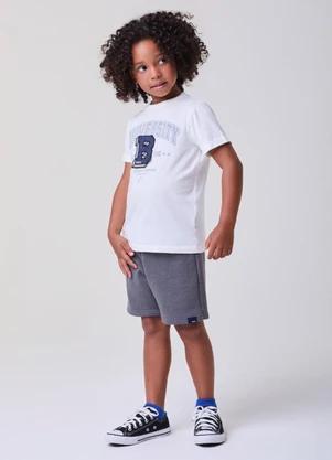 Bimbi - Conjunto Off com Cinza University Cinza - BIMBI