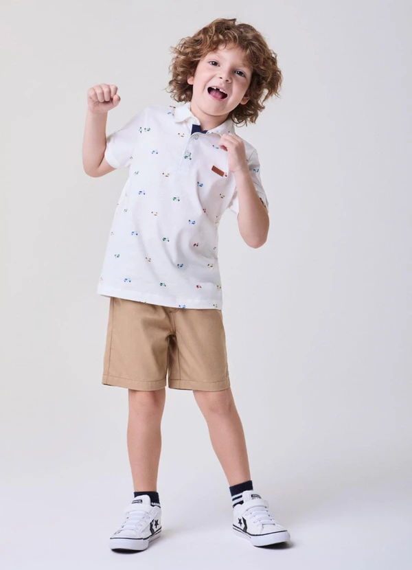 Bimbi - Conjunto Off com Estampa de Motos Off White 3