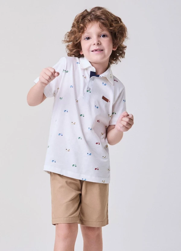 Bimbi - Conjunto Off com Estampa de Motos Off White 4