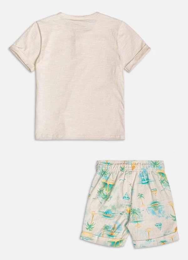 Youccie - Conjunto Off com Estampa Tropical Off White 4