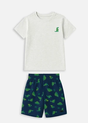 Bimbi - Conjunto Off e Marinho com Dinossauros Preto - BIMBI