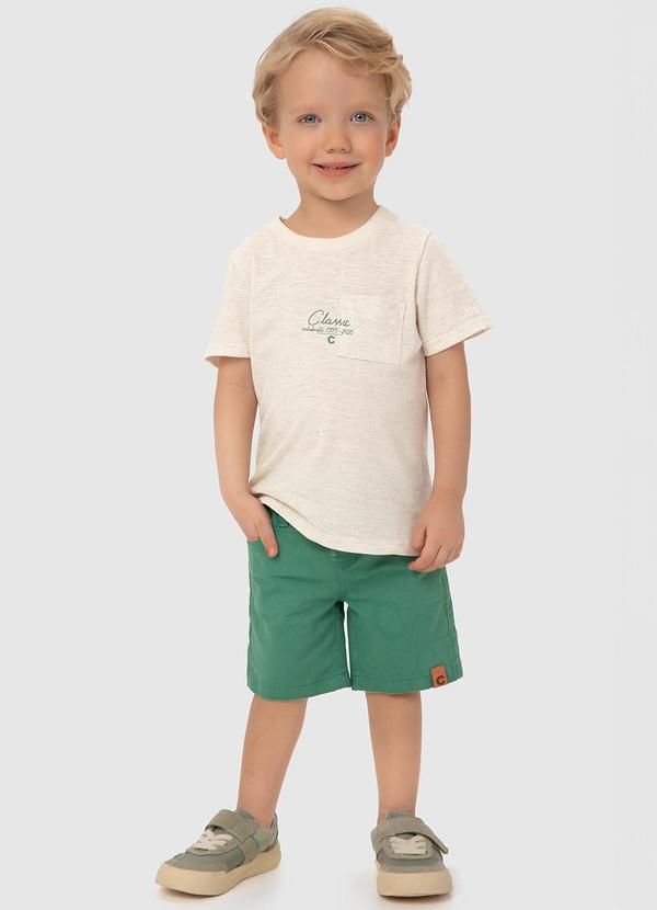 Carinhoso - Conjunto Off White Classic com Linho Menino