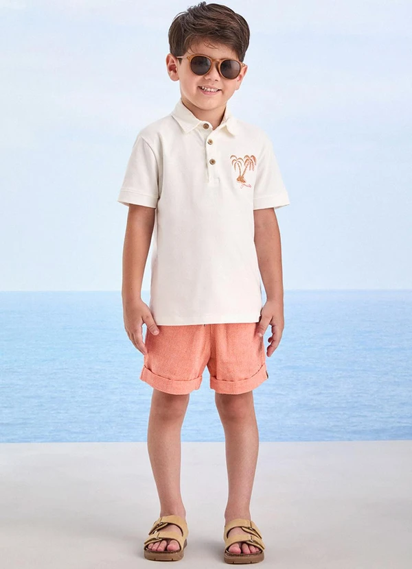 Youccie - Conjunto Off White com Coqueiros Pérola