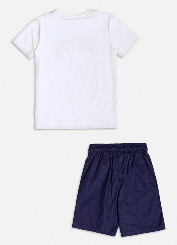 Youccie - Conjunto Off White com Estampa Branco 2