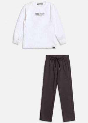 Youccie - Conjunto Off White do Mickey Branco - YOUCCIE