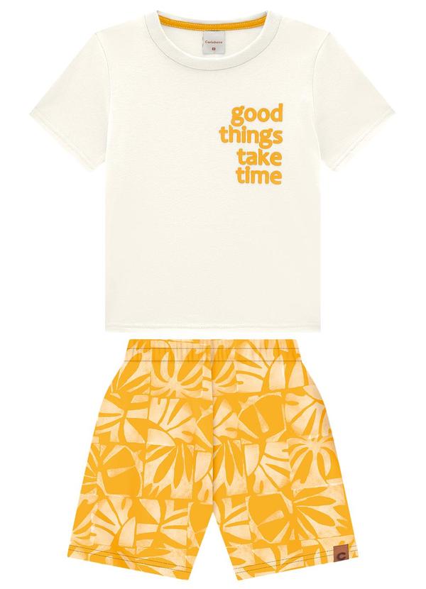 Carinhoso - Conjunto Off White Good Things Take Time