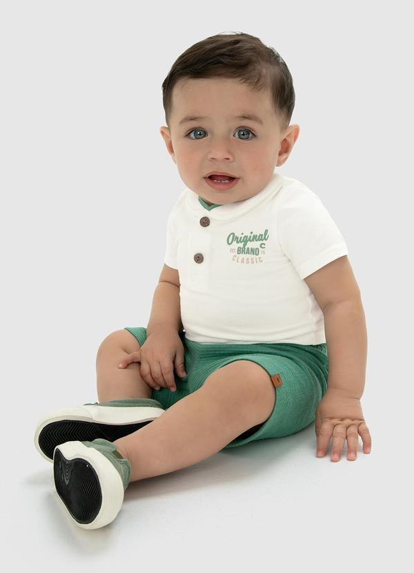 Carinhoso - Conjunto Off White Original com Moletom Menino