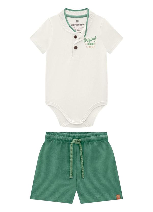 Carinhoso - Conjunto Off White Original com Moletom Menino 2