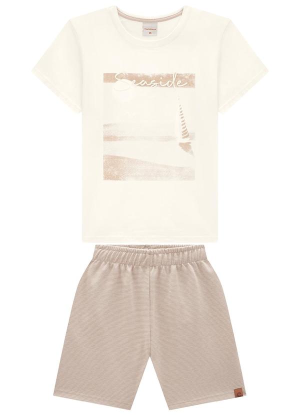 Carinhoso - Conjunto Off White Seaside Comfort Menino 1