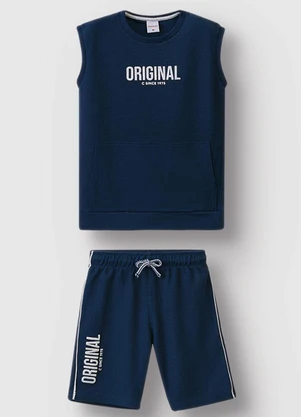 Carinhoso - Conjunto Original Azul Marinho - CARINHOSO