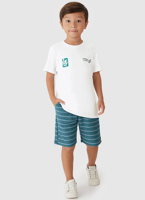 Carinhoso - Conjunto Original Brand Bordado Branco