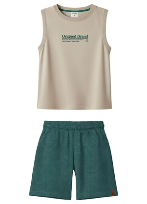 Carinhoso - Conjunto Original Brand em Malha Cáqui - CARINHOSO