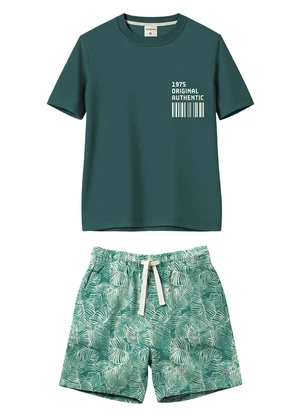 Carinhoso - Conjunto Original em Malha Verde - CARINHOSO