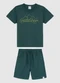 Malwee Kids - Conjunto Outdoor em Moletinho Bege - variação: Verde