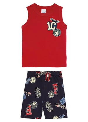 Malwee Kids - Conjunto País do Futebol Vermelho - MALWEE KIDS