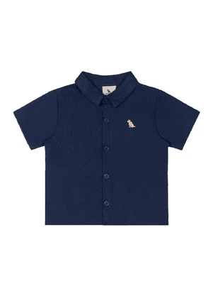 Quimby - Conjunto para Bebê Camisa e Bermuda Azul - QUIMBY