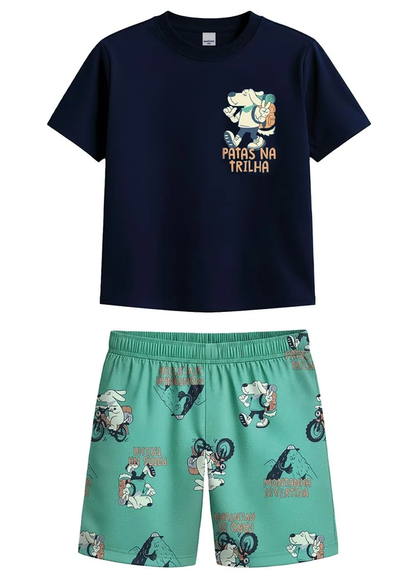 Malwee Kids - Conjunto Patas na Trilha Azul Marinho 1