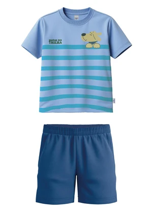 Malwee Kids - Conjunto Patas na Trilha Azul Pastel - MALWEE KIDS