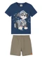 Malwee Kids - Conjunto Patrulha Canina® Dino Rescue Bege - variação: Azul Escuro