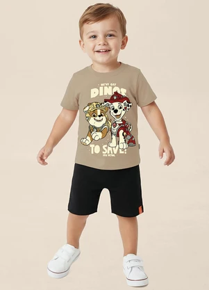 Malwee Kids - Conjunto Patrulha Canina® Dino Rescue Bege - MALWEE KIDS