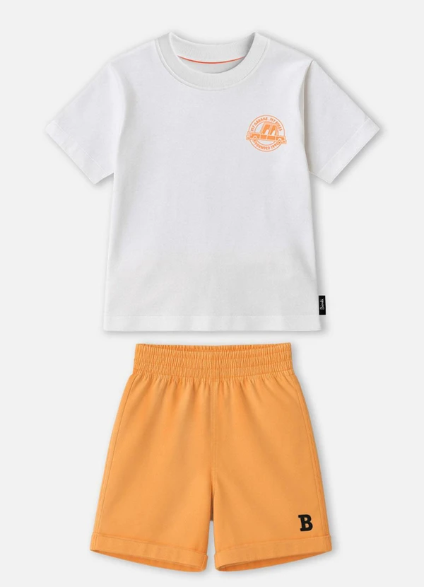 Bimbi - Conjunto Pêssego Garage Style Laranja 3