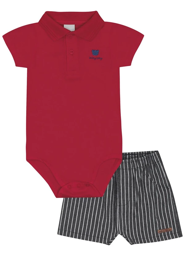 Pulla Bulla - Conjunto Piquet com Elastano Vermelho 2