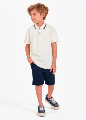 Trick Nick - Conjunto Polo com Bermuda Bege - TRICK NICK
