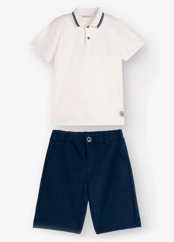 Trick Nick - Conjunto Polo com Bermuda Bege 3