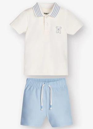 Trick Nick - Conjunto Polo com Bermuda Bege - TRICK NICK